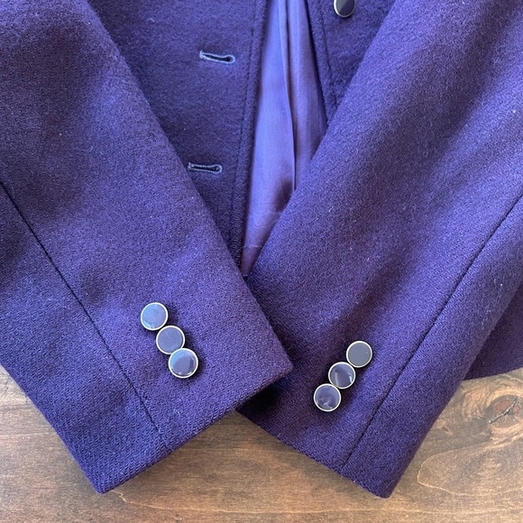 Vintage Pendleton 100% Wool Purple Blazer - Picture 4 of 6